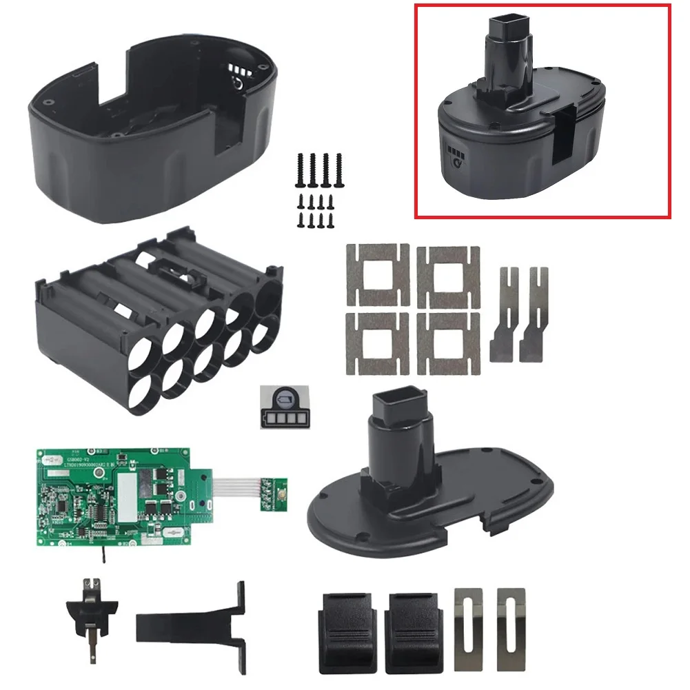 

DC9096 Li-Ion Battery Plastic Case PCB Protection Circuit Board For De Walt 18V Nickel Battery For Repair Assemble Batteries Pac