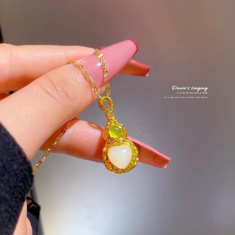 Цепочка Из Нержавеющей Стали 316L с волнистыми волнами женское ожерелье большим