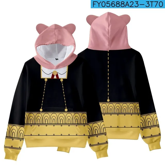 

Cosplay Costume SPY X FAMILY Cartoon Anime Winter Warm Manga Hoodies Unisex Casual Streetwear Sweatshirt Graphic Hip Hop Hoody