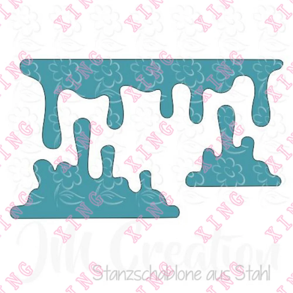 

Newest Melted Chocolate Metal Cutting Dies Scrapbook Diary Decoration Stencil Embossing Template Diy Greeting Card Handmade Mold