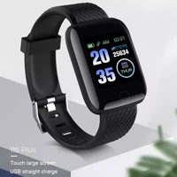 new 116 plus smart bracelet watch color screen heart rate blood pressure monitoring track movement ip65 waterproof bracelet