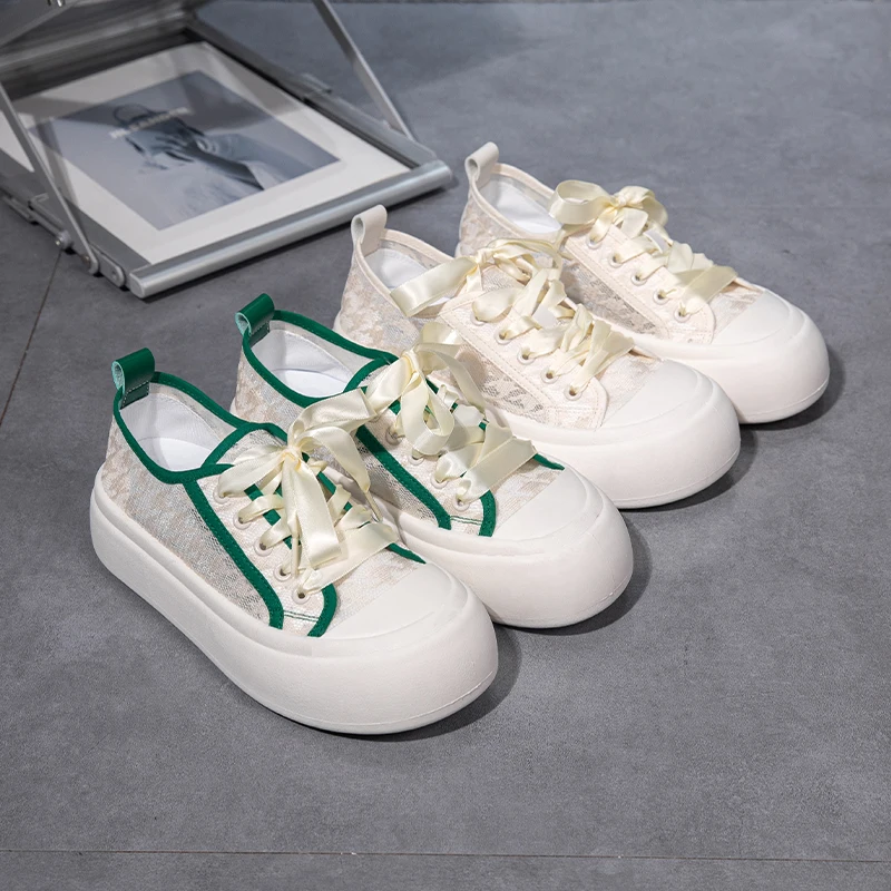 2023 Summer Autumn Mesh Shoes for Women Casual Breathable Designer Zapatos De Mujer Platform Sneakers Women's Vulcanize Shoes