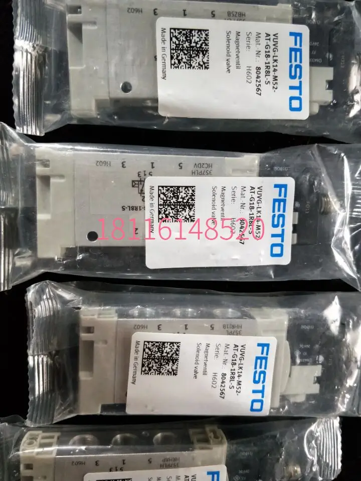 

Электромагнитный клапан FESTO Festo VUVG-LK14-M52-AT-G18-1R8L-S 8042567.
