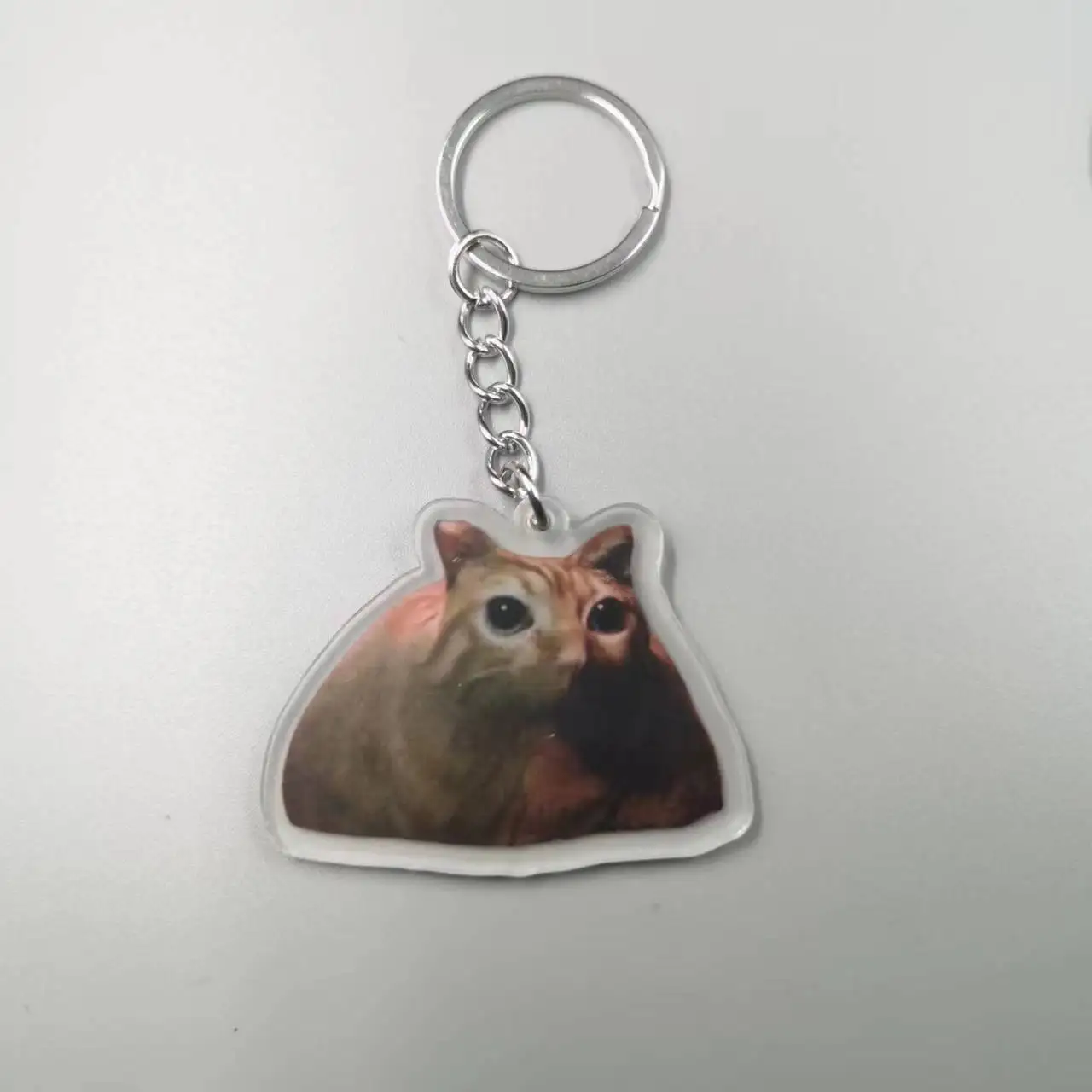 2023  Cute Garbage Bag Cool Memes Keychain 3D Modeling Banana Cat Hooded Cat Race Cat Maxwell Cat Student Gift Keychain Accessor