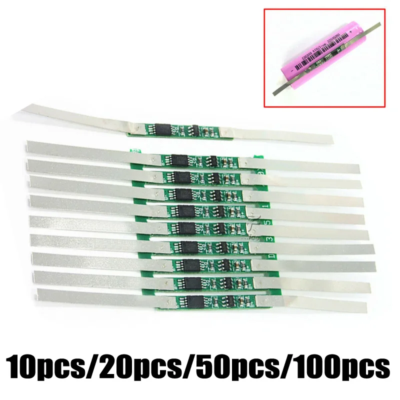 10/20/50/100 шт. 3A плата защиты аккумулятора 1S 3 7 В литий-ионная батарея PCB защитная от