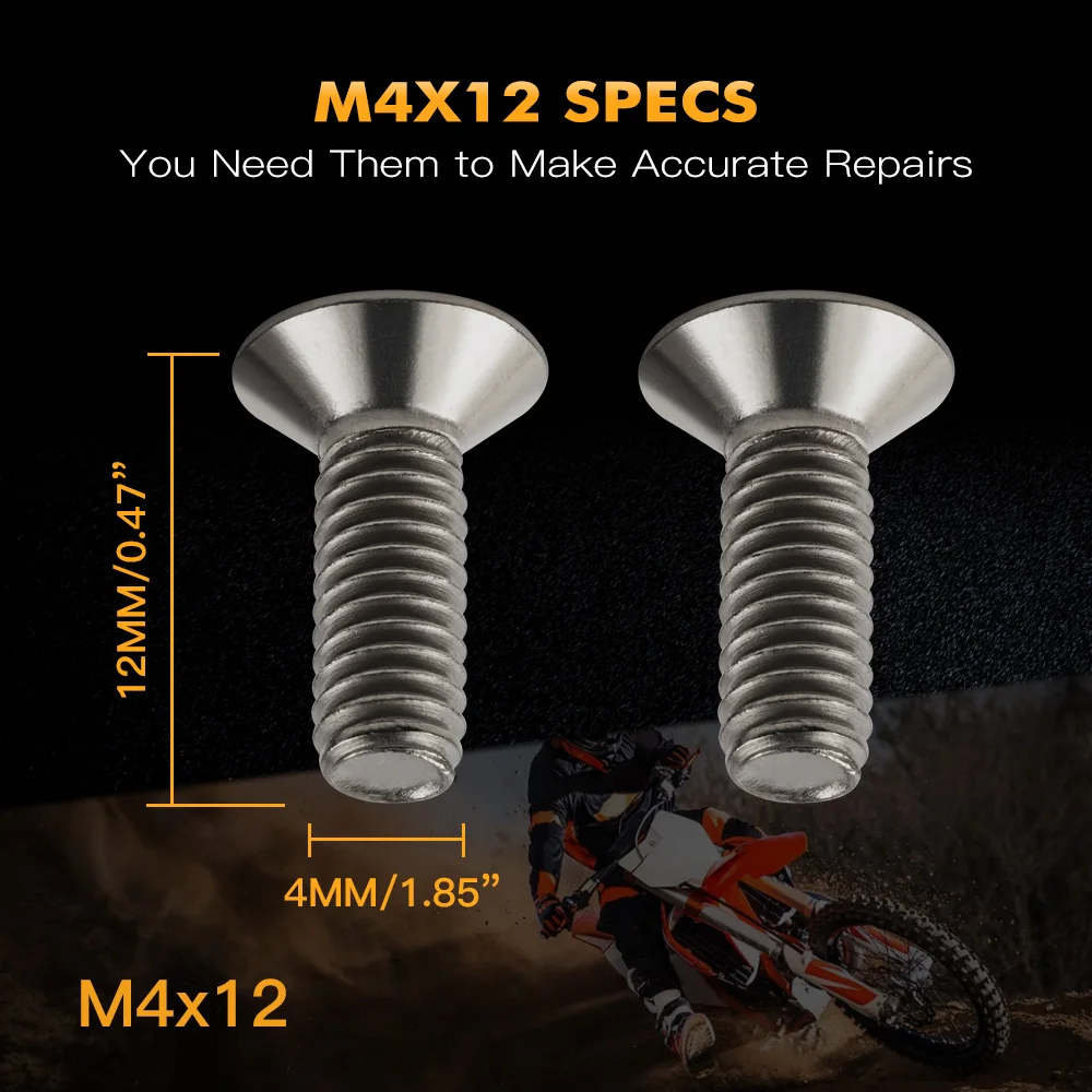 Фото M4X12 Винты главного тормозного цилиндра переднего тормоза для KTM SX 65 SX 85 250 300 380 EXC 400 EXC Racing 450 EXC FACTORY Husqvarna TE №4