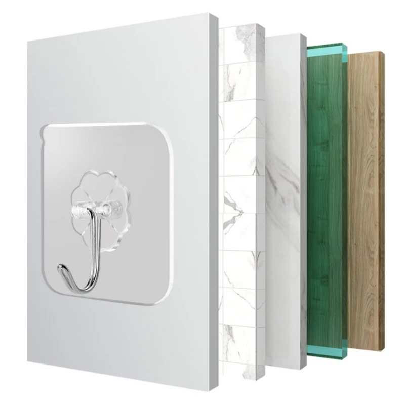 Прозрачные настенные крючки на присоске 10/20 шт