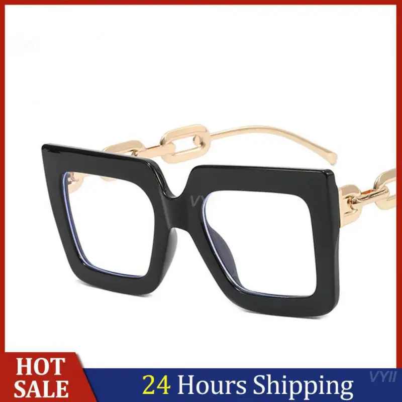 

Frames Retro Men Women Optical Glasses Women Fashion Computer Glasses Eyewear Chain Square Anti Blue Glasses Sunglasses Men