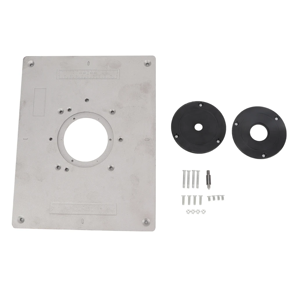 

Aluminum Alloy Router Table Insert Plate with Rings and Screws for Woodworking Woodworking Woodworking Woodworking Woodworking