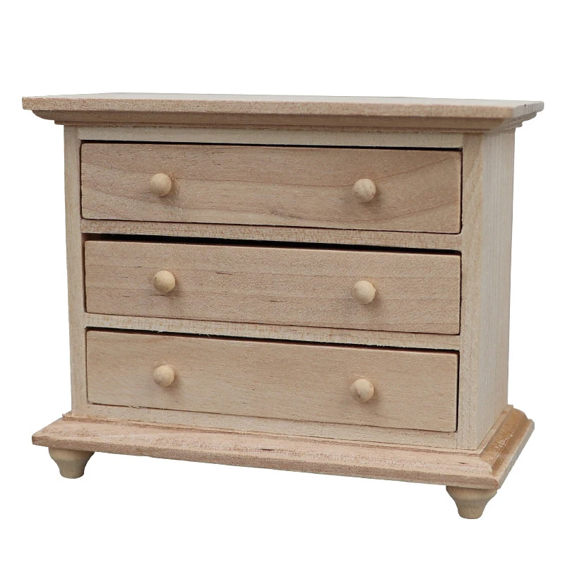 1:12 кукольный домик миниатюрный деревянный ящик для хранения шкафчик