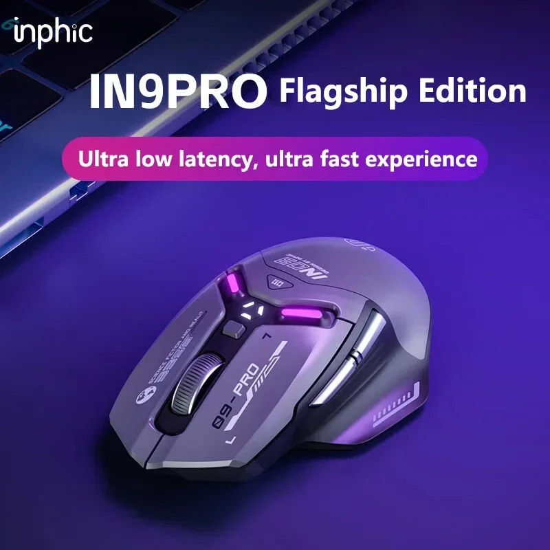 Bluetooth-мышь Inphic IN9 PRO перезаряжаемая беспроводная игровая мышь 2 4G 26000 точек на дюйм
