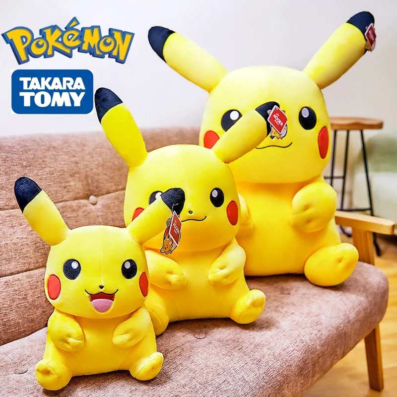 

30-80CM Plush Pokemon Big Size Cartoon Anime Figure Pikachu Pet High Quality doll Toy Children's Christmas Birthday Best Gift