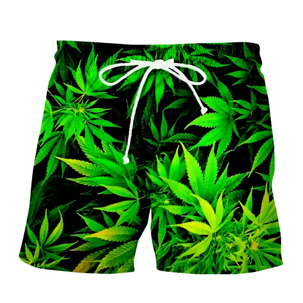 2022 Summer Men's Fashion Print Hawaiian Beach Shorts Loose Quick-Drying Swimming Trunks Leisure Fishing Holiday Shorts Men