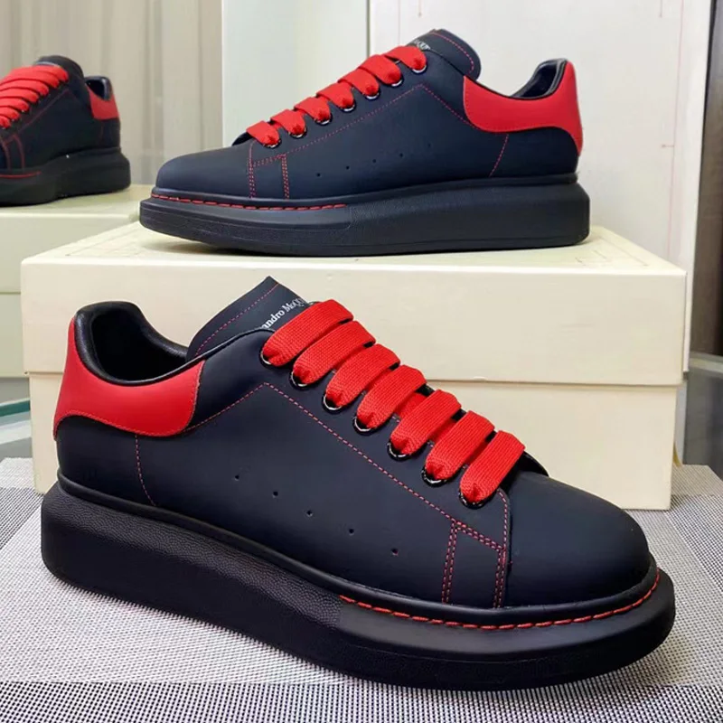 

High Quality Unisex Casual Sneakers Designer Alexander Contracted Style Women Platform Shoes Leather Couple Zapatos De Mujer