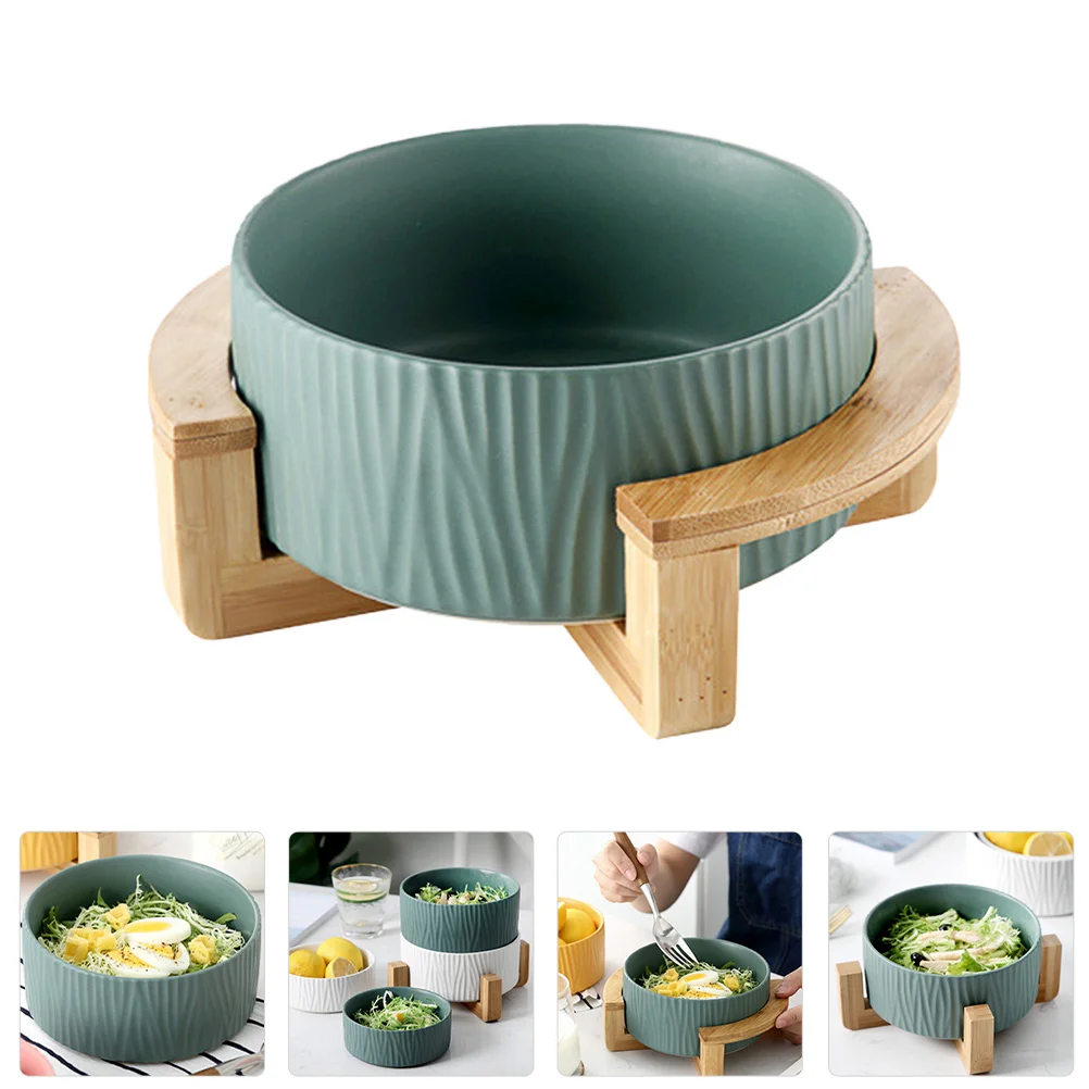

1 Set of Bowl Delicate Heat-resistant Serving Bowl Fruit Bowl with Base Dessert Bowl for Home
