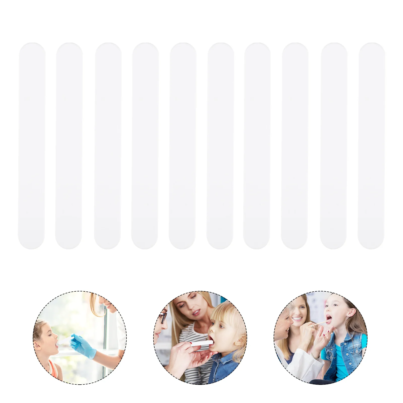 

20 Pcs Medical Spatula Baby Paint Scraper Sticks Crafts Dental Tongue Depressor