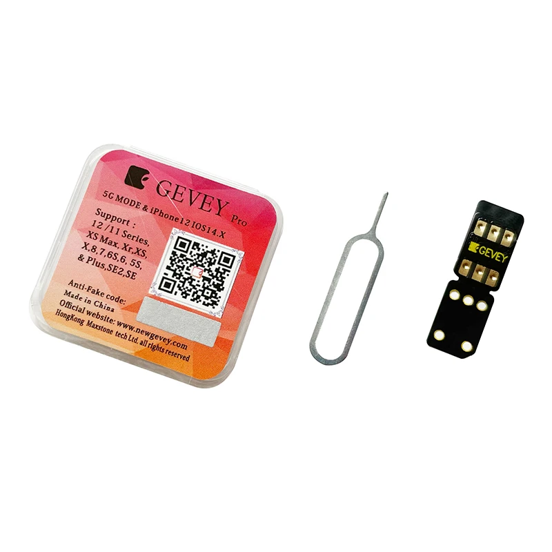 GEVEY-PRO SIM-карты 5G режим ICCID для iPhone 5 SE 6 7 8P XS XR 11 12 ...