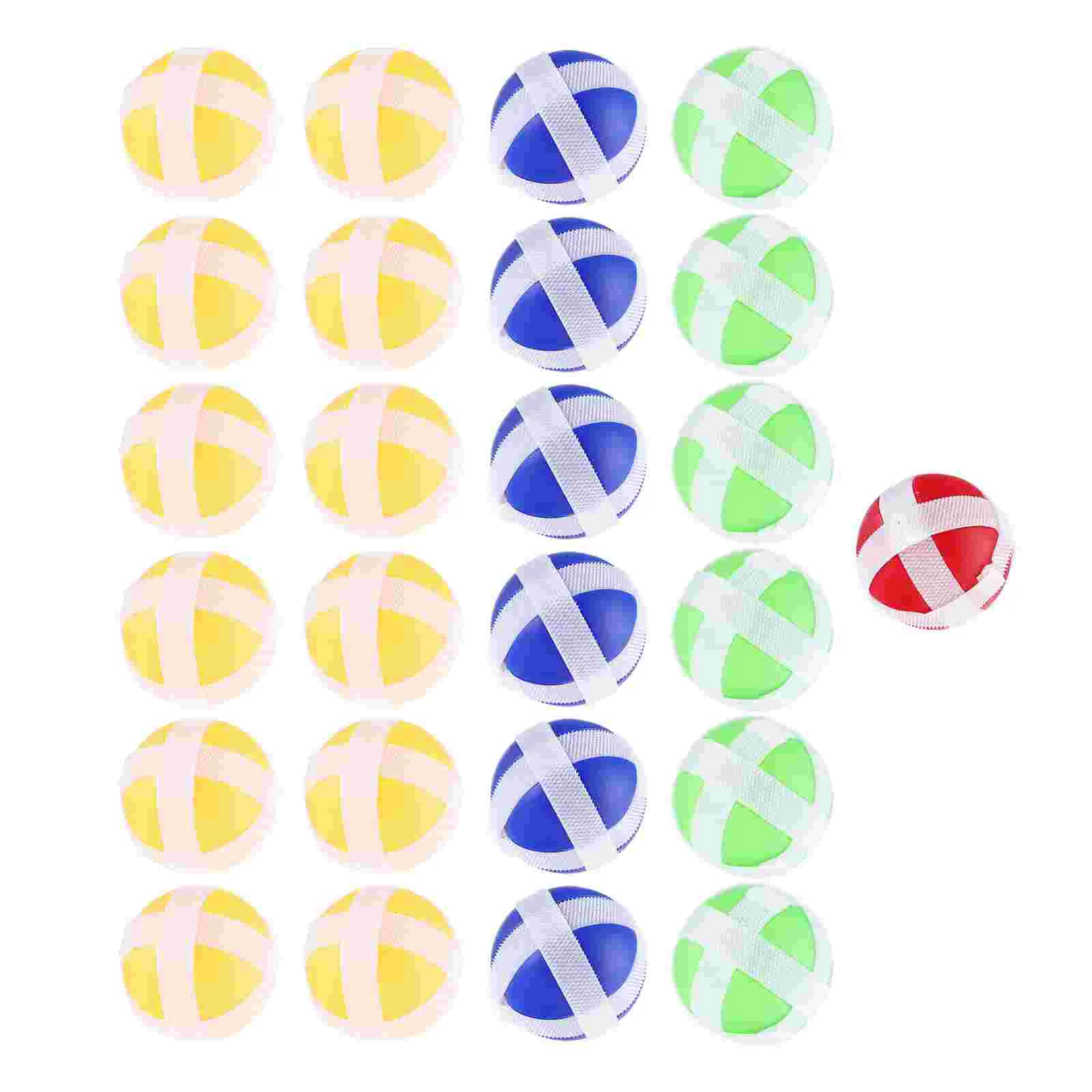 

25 Pcs Magnetic Toys Sticky Ball Dart Board Balls Game Accessories Plastic Kids Child