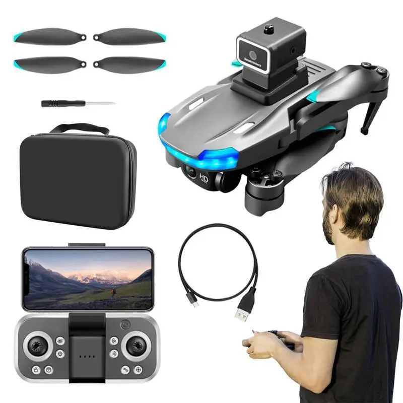 

FoldableDrones Profesional Obstacle Avoidance 4K HD Dual Camera S198 Drone Remote Control Quadcopter Optical Flow Positioning