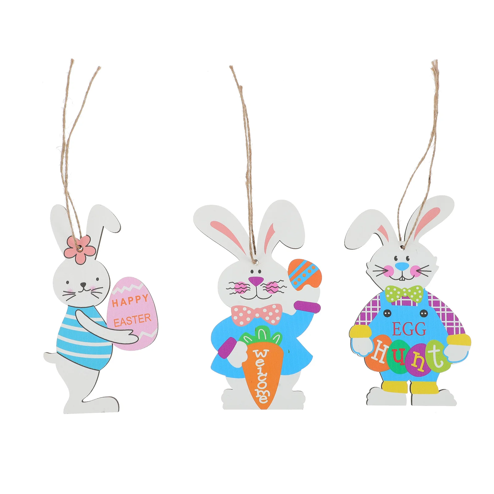 

Easter Rabbit Cutout Hanging Bunny Slices Easter Party Favors Easter Cutout Easter Ornaments