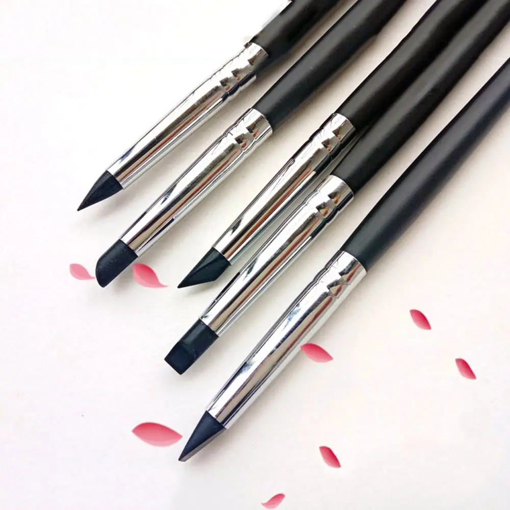 

5Pcs DIY Wooden Handle Nail Shaping Tool Dotting Silicone Nail Brush Sculpture Pen Painting Brushes Carving Pen Kit