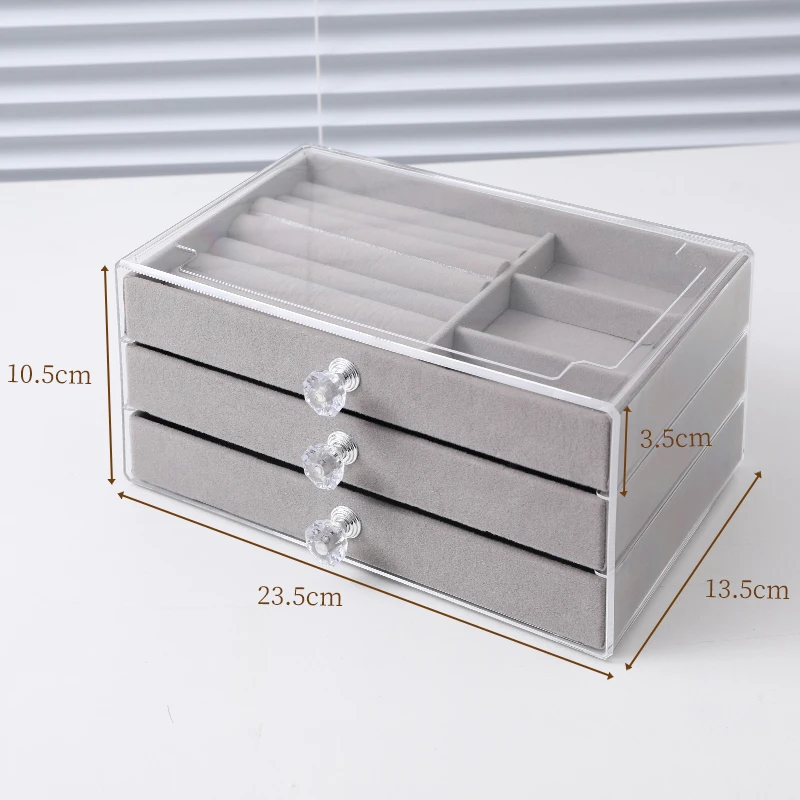 

Акриловый бархатный органайзер для украшений