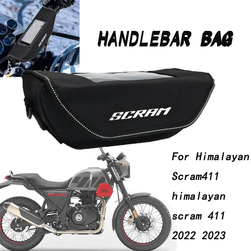 

For Himalayan Scram411 himalayan scram 411 2022 2023 Motorcycle accessory Waterproof And Dustproof Handlebar Storage Bag