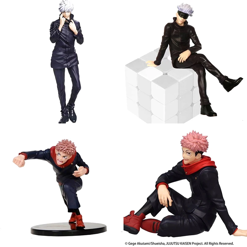 

2 Styles Jujutsu Kaisen Figure Itadori Yuji Action Figure Gojo Satoru Figurine PVC Collection Model Toys Anime Gifts For Boys