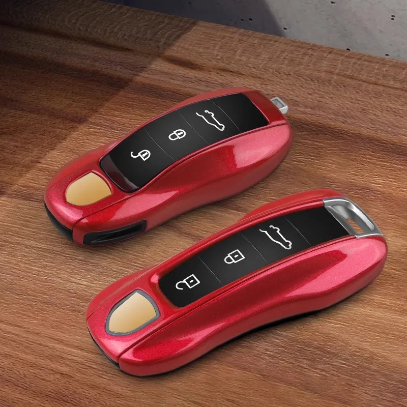 Однотонный чехол для автомобильных ключей из АБС-пластика аксессуары Porsche Panamera