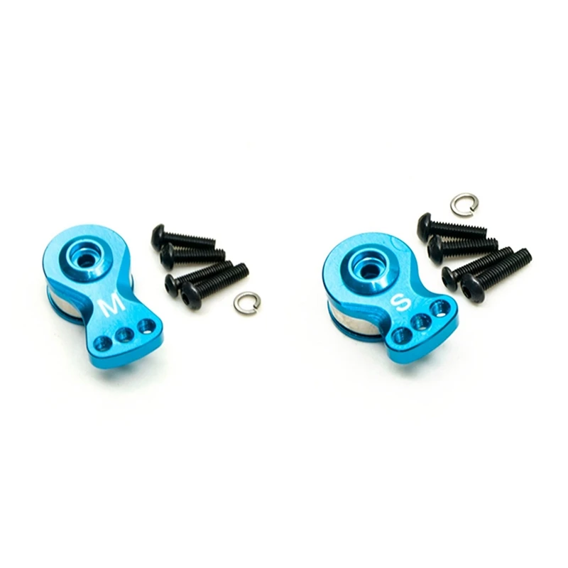 

2 шт., сервопривод с зубцами, 25 т, для радиоуправляемых машинок 1/8, 1/10, лодок, 18 мм, синий и 13 мм, синий