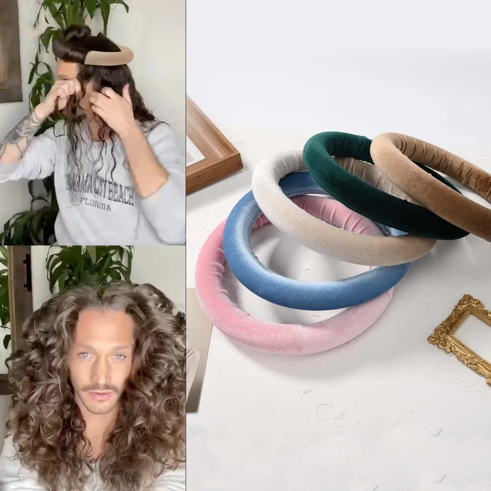 

Heatless Hair Curlers Curling Rod Headband No Heat Ribbon Hair Rollers Sleeping Soft Curl Bar Wave Formers Hair Styling Tool Rab