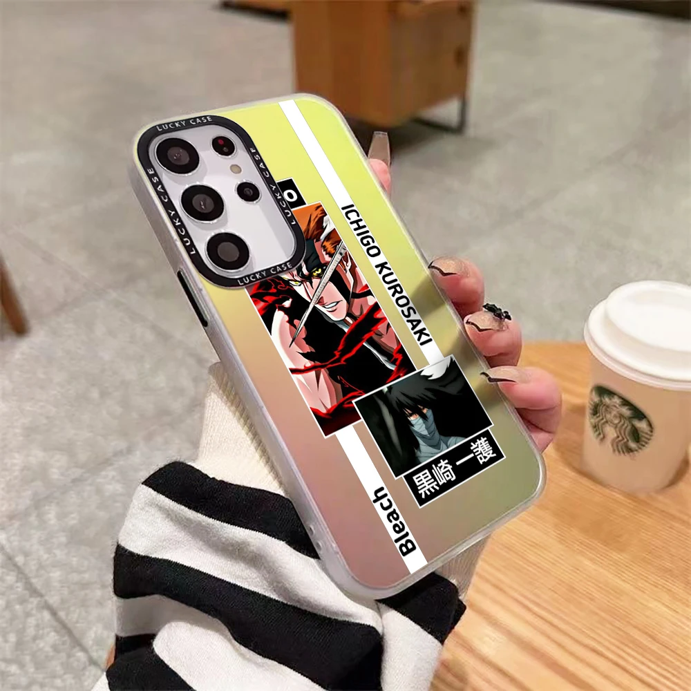 Популярный чехол для телефона с аниме отбеливателем Ichigo Samsung Galaxy S24 S23 S22 S21 S20 FE Ultra