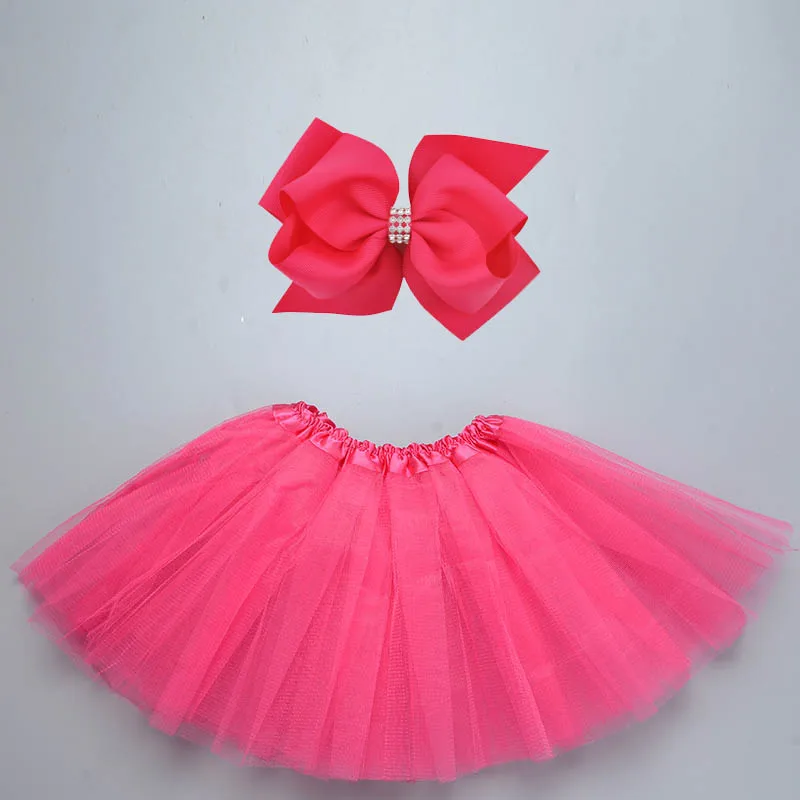 

Tulle Skirt for Girls with Bow Ballet Dress Up Colorful Party Campus Performance Dance Props Cosplay Halloween Christmas