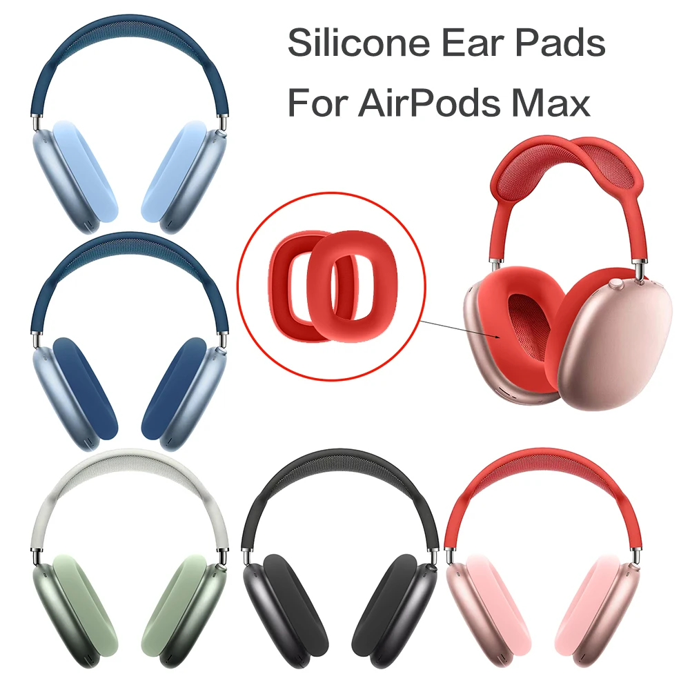 

1 пара, Мягкие Силиконовые амбушюры для наушников AirPods Max