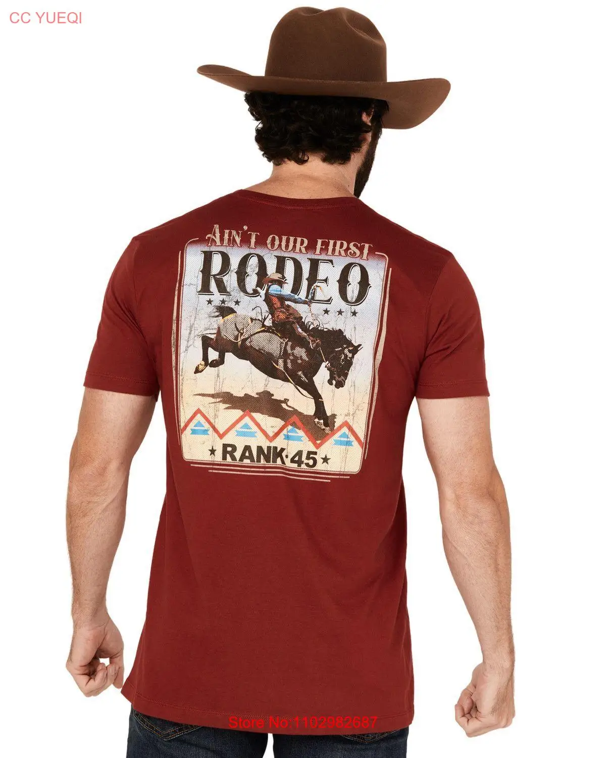 Футболка Rank 45 Rodeo Revival мужская короткая хлопковая