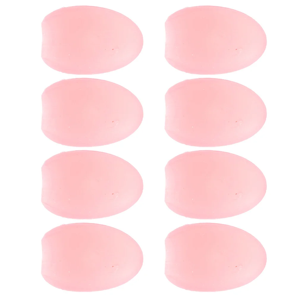 

8 Pcs Lip Brush Set Silicone Covers Universal Brushes Eye Makeup Applicators Anti-loss Applicators Protectors Dust