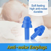 noise reduction soft silicone travel sleeping ear plugs mini portable sound insulation ear protection anti noise earplugs