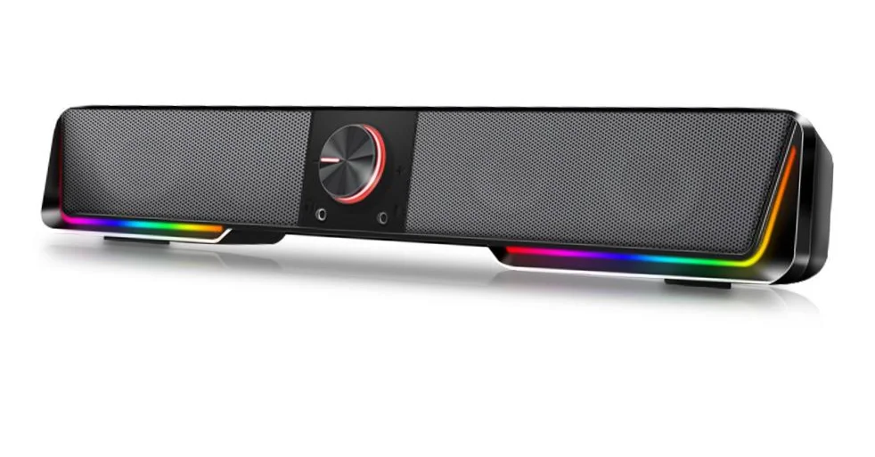 

GS570 Darknets Support Bluetooth Wireless Aux 3.5 Surround RGB Speakers Column Sound Bar For Computer PC Loudspeakers