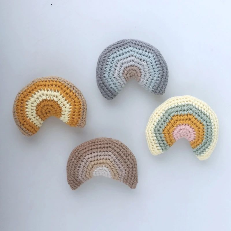

Babys Rattle Toy Rainbows Babys Toy Sleeping Toy Crochet Rainbows Toy Comfort Toy Pleasing Toy Plush Toy Crib Toy