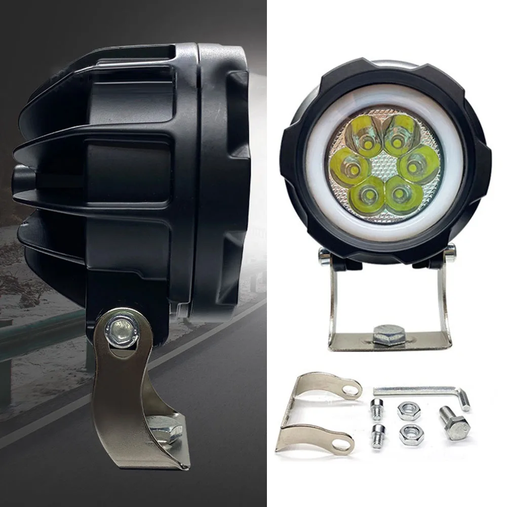 

Motorcycle Parts6 Beads Round LED Work Light 6000K Pods Flood Fog Driving Lamp Offroad For ATV SUV Accessories High Quality