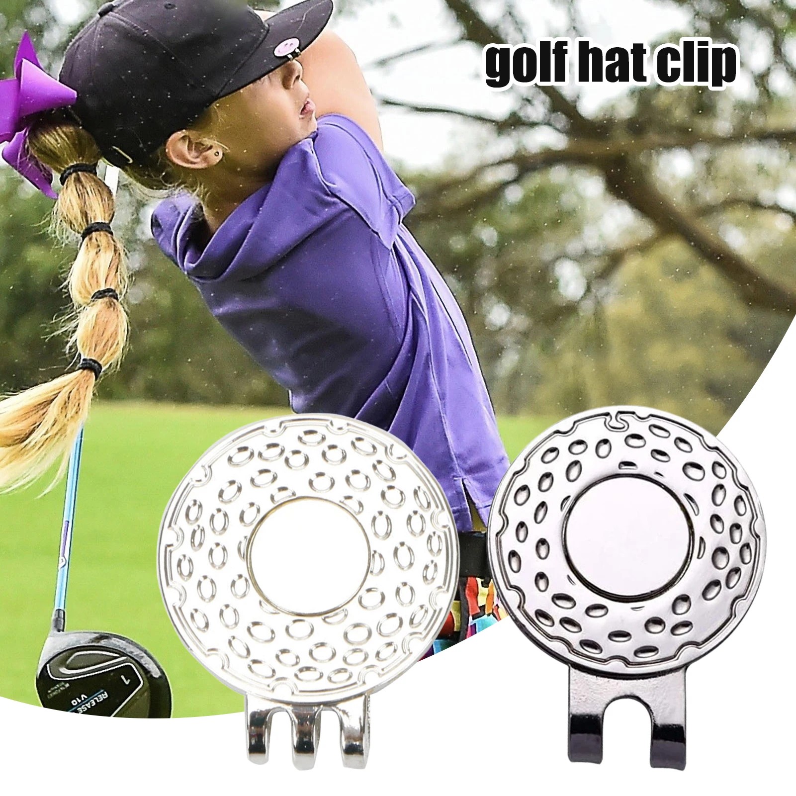 

Magnetic Ball Maker Hat Clips 25mm Ball Marker Holder Easy-to-Attach Golf Accessories Gifts For Golfers Golf Lovers And