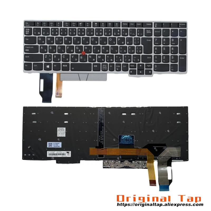 Японская клавиатура с подсветкой JP для Lenovo Thinkpad E580 E585 E590 T590 P53S L580 L590 P52 P72 P53 P73 01YN690