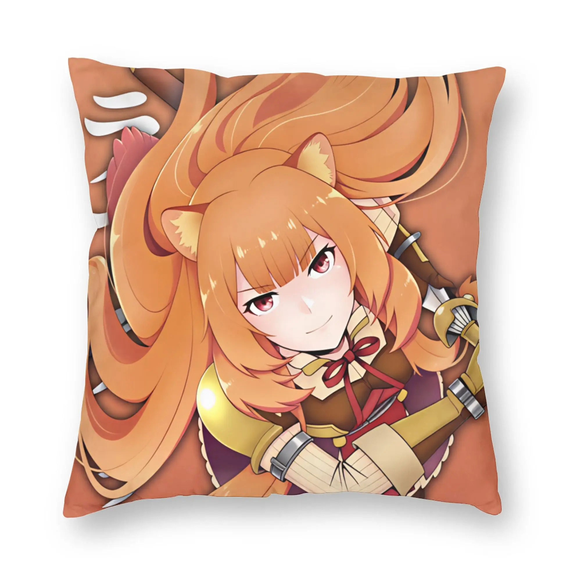 Фото Наволочка Raphtalia S-Shield Hero TRotSH – милая, забавная и удобная наволочка для дивана в гостиной. №1