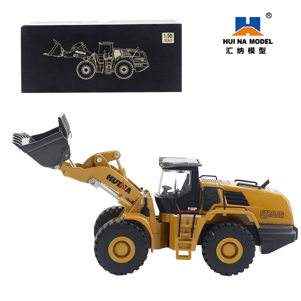 

Huina 1:50 Engineering Vehicle Alloy Loader Bulldozer 1721 Children'S Simulation Truck Model Toys Gift Boxed Ornament