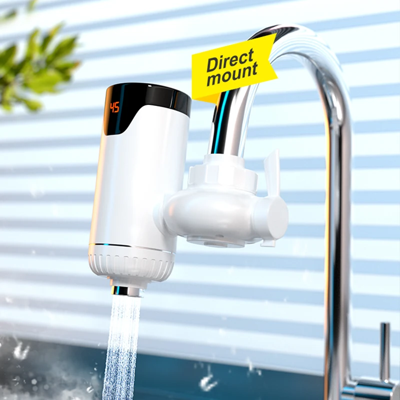 

Wholesale Grifos Tankless Heater Tap Mini Portable Easy Disassemble Instant Hot Water System Plastic Electric Faucet For Kitchen