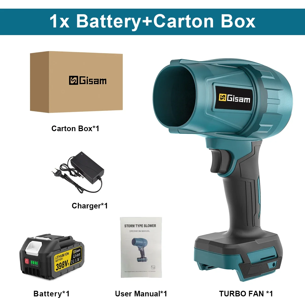 

Воздуходувка Gezione для Makita 18 В