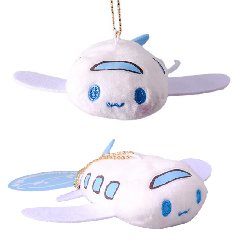 

Kawaii Cinnamoroll плюшевая кукла японская новая мультяшная серия Sanrio самолета Брелок Маленькая подвеска Очаровательная школьная сумка орнамент