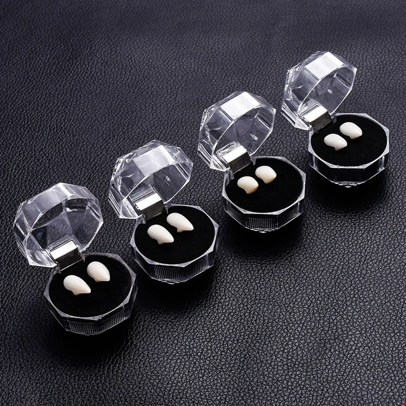 Набор Аксессуаров Для Костюма На Хэллоуин — Протез Зубов Вампира С Гелем Легкий