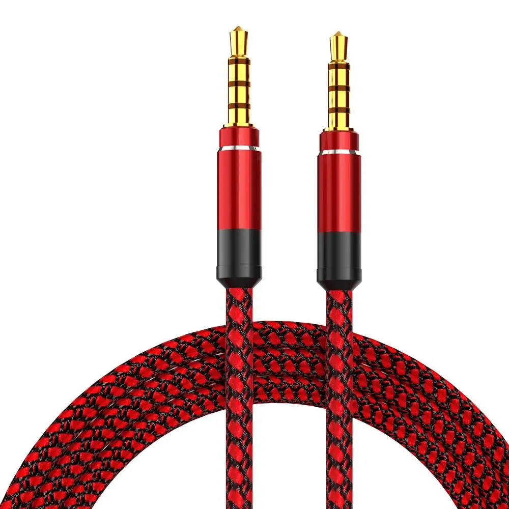 

1.5M Jack 3.5mm Audio Cable Nylon Braid 3.5mm Car AUX Cable Headphone Extension Code for Phone MP3 Car Headset Speaker