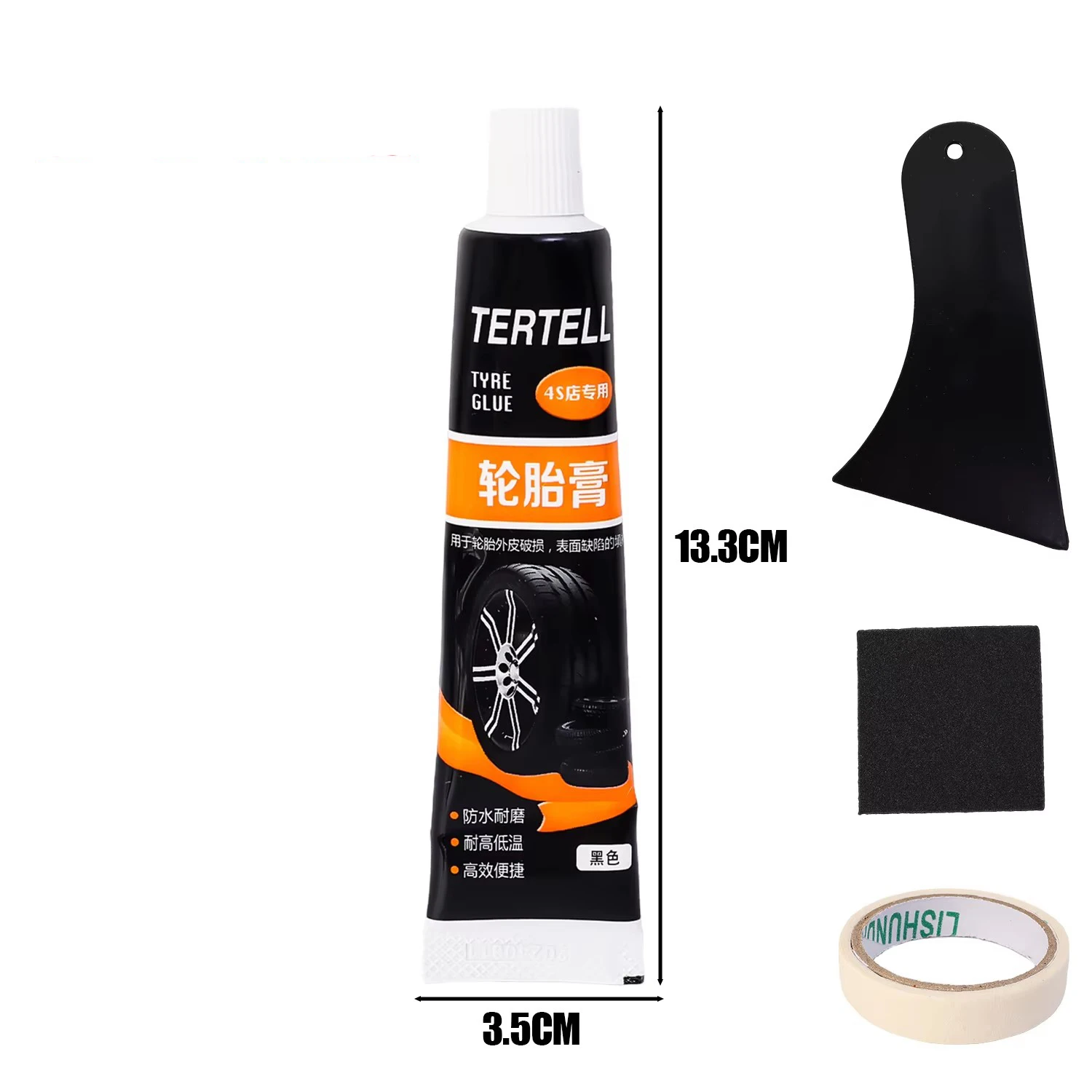 

30 мл черные прочные резиновые клеи клей инструменты для ремонта автомобилей водостойкая устойчивая к высоким температурам жидкость для ремонта шин